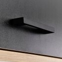 Halmar RAVEN P-1 półka wisząca kolor: dąb artisan/czarny, MDF fornir obrzeża ABS, szkło Halmar RAVEN P-1 półka wisząca kolor: dąb artisan/czarny, MDF fornir obrzeża ABS, szkło