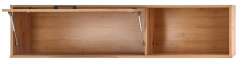 Halmar RAVEN P-1 półka wisząca kolor: dąb artisan/czarny, MDF fornir obrzeża ABS, szkło Halmar RAVEN P-1 półka wisząca kolor: dąb artisan/czarny, MDF fornir obrzeża ABS, szkło