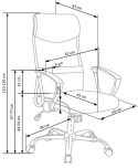 FOTEL OBROTOWY PRACOWNICZY KÓŁKA TILT VIRE Halmar NIEBIESKO-CZARNY TKANINA MEMBRANOWA SIATKA FOTEL OBROTOWY PRACOWNICZY KÓŁKA TILT VIRE Halmar NIEBIESKO-CZARNY TKANINA MEMBRANOWA SIATKA