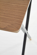 Halmar biurko B37 MDF laminowany orzech, stal czarny/złoty 90x50 Halmar biurko B37 MDF laminowany orzech, stal czarny/złoty 90x50