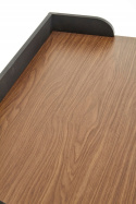Halmar biurko B37 MDF laminowany orzech, stal czarny/złoty 90x50 Halmar biurko B37 MDF laminowany orzech, stal czarny/złoty 90x50