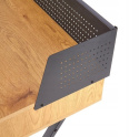 Halmar biurko B43 MDF okleinowany Dąb złoty / Czarny stal malowana 110x51 Halmar biurko B43 MDF okleinowany Dąb złoty / Czarny stal malowana 110x51