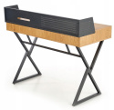 Halmar biurko B43 MDF okleinowany Dąb złoty / Czarny stal malowana 110x51 Halmar biurko B43 MDF okleinowany Dąb złoty / Czarny stal malowana 110x51