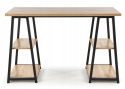 Halmar biurko B44 MDF fornir dąb sonoma/czarny stal malowana 120x60 Halmar biurko B44 MDF fornir dąb sonoma/czarny stal malowana 120x60