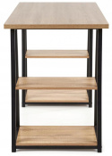 Halmar biurko B44 MDF fornir dąb sonoma/czarny stal malowana 120x60 Halmar biurko B44 MDF fornir dąb sonoma/czarny stal malowana 120x60