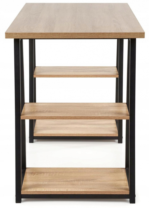 Halmar biurko B44 MDF fornir dąb sonoma/czarny stal malowana 120x60 Halmar biurko B44 MDF fornir dąb sonoma/czarny stal malowana 120x60