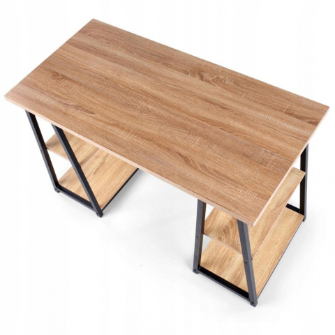 Halmar biurko B44 MDF fornir dąb sonoma/czarny stal malowana 120x60 Halmar biurko B44 MDF fornir dąb sonoma/czarny stal malowana 120x60