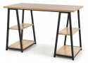 Halmar biurko B44 MDF fornir dąb sonoma/czarny stal malowana 120x60 Halmar biurko B44 MDF fornir dąb sonoma/czarny stal malowana 120x60