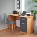 BIURKO PROSTE ELMO DĄB WOTAN / ANTRACYT PŁYTA LAMINOWANA 120x55 Halmar BIURKO PROSTE ELMO DĄB WOTAN / ANTRACYT PŁYTA LAMINOWANA 120x55 Halmar