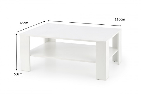 ŁAWA Z PÓŁKĄ KWADRO PROSTOKĄTNA DĄB WOTAN laminat 110 x 65 Halmar ŁAWA Z PÓŁKĄ KWADRO PROSTOKĄTNA DĄB WOTAN laminat 110 x 65 Halmar