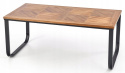 Halmar ława MAZZOLA orzechowy / czarny, MDF+okleina naturalna, stal malowana Halmar ława MAZZOLA orzechowy / czarny, MDF+okleina naturalna, stal malowana