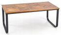 Halmar ława MAZZOLA orzechowy / czarny, MDF+okleina naturalna, stal malowana Halmar ława MAZZOLA orzechowy / czarny, MDF+okleina naturalna, stal malowana