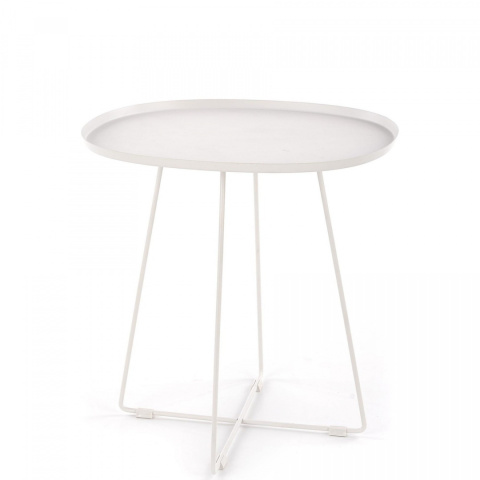 Halmar ława stolik TINA stal malowana, biała 50x42 Halmar ława stolik TINA stal malowana, biała 50x42