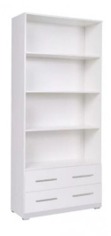 REGAŁ otwarty Z SZUFLADAMI LIMA REG3 Halmar BIAŁY połysk PŁYTA laminowana obrzeża ABS REGAŁ otwarty Z SZUFLADAMI LIMA REG3 Halmar BIAŁY połysk PŁYTA laminowana obrzeża ABS