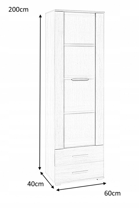 Halmar witryna LIMA W-1 biały połysk, płyta laminowana obrzeża ABS, szkło Halmar witryna LIMA W-1 biały połysk, płyta laminowana obrzeża ABS, szkło