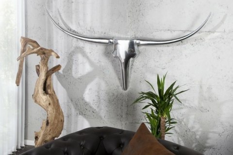 Invicta Interior INVICTA poroże BULL 120 cm - ozdoba ścienna - aluminium Invicta Interior INVICTA poroże BULL 120 cm - ozdoba ścienna - aluminium