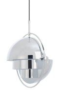 King Home Lampa wisząca sufitowa VARIA chrom - stal nierdzewna - ruchomy klosz King Home Lampa wisząca sufitowa VARIA chrom - stal nierdzewna - ruchomy klosz