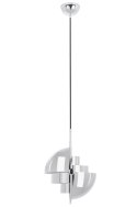 King Home Lampa wisząca sufitowa VARIA chrom - stal nierdzewna - ruchomy klosz King Home Lampa wisząca sufitowa VARIA chrom - stal nierdzewna - ruchomy klosz