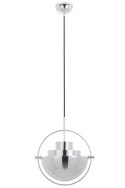King Home Lampa wisząca sufitowa VARIA chrom - stal nierdzewna - ruchomy klosz King Home Lampa wisząca sufitowa VARIA chrom - stal nierdzewna - ruchomy klosz
