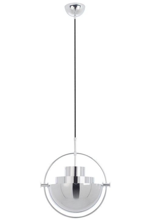 King Home Lampa wisząca sufitowa VARIA chrom - stal nierdzewna - ruchomy klosz King Home Lampa wisząca sufitowa VARIA chrom - stal nierdzewna - ruchomy klosz