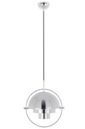 King Home Lampa wisząca sufitowa VARIA chrom - stal nierdzewna - ruchomy klosz King Home Lampa wisząca sufitowa VARIA chrom - stal nierdzewna - ruchomy klosz