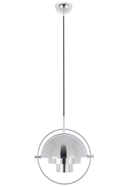 King Home Lampa wisząca sufitowa VARIA chrom - stal nierdzewna - ruchomy klosz King Home Lampa wisząca sufitowa VARIA chrom - stal nierdzewna - ruchomy klosz