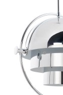 King Home Lampa wisząca sufitowa VARIA chrom - stal nierdzewna - ruchomy klosz King Home Lampa wisząca sufitowa VARIA chrom - stal nierdzewna - ruchomy klosz