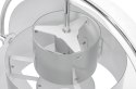 King Home Lampa wisząca sufitowa VARIA chrom - stal nierdzewna - ruchomy klosz King Home Lampa wisząca sufitowa VARIA chrom - stal nierdzewna - ruchomy klosz