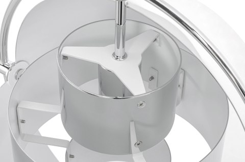 King Home Lampa wisząca sufitowa VARIA chrom - stal nierdzewna - ruchomy klosz King Home Lampa wisząca sufitowa VARIA chrom - stal nierdzewna - ruchomy klosz
