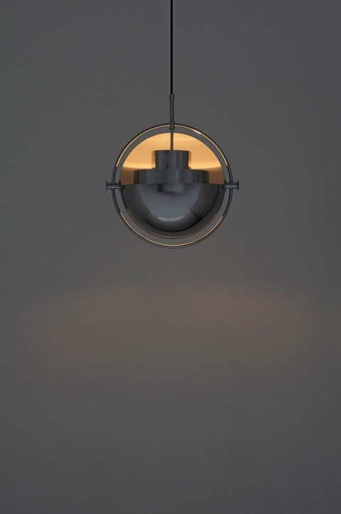 King Home Lampa wisząca sufitowa VARIA chrom - stal nierdzewna - ruchomy klosz King Home Lampa wisząca sufitowa VARIA chrom - stal nierdzewna - ruchomy klosz