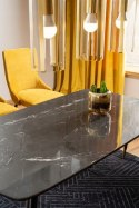 STÓŁ CYRYL I MDF + SZKŁO HARTOWANE CZARNY EFEKT KAMIENIA CZARNY / ZŁOTY METAL STLEAŻ 140X80 SIGNAL STÓŁ CYRYL I MDF + SZKŁO HARTOWANE CZARNY EFEKT KAMIENIA CZARNY / ZŁOTY METAL STLEAŻ 140X80 SIGNAL