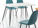 SIGNAL STÓŁ FLORO MDF BIAŁY/CZARNY METAL 120x80 SIGNAL STÓŁ FLORO MDF BIAŁY/CZARNY METAL 120x80