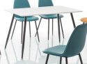 SIGNAL STÓŁ FLORO MDF BIAŁY/CZARNY METAL 120x80 SIGNAL STÓŁ FLORO MDF BIAŁY/CZARNY METAL 120x80