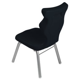 Ergonomiczne krzesło szkolne Classic rozmiar 1 czarny - dobre krzesło stacjonarne do biurka, ławki, szkoły, sali konferencyjnej dla dzieci i dla dorosłych 