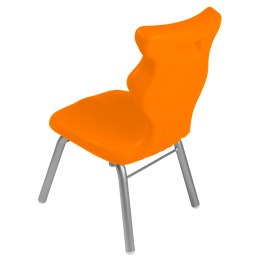 Ergonomiczne krzesło szkolne Classic rozmiar 1 pomarańczowy - dobre krzesło stacjonarne do biurka, ławki, szkoły, sali konferencyjnej dla dzieci i dla dorosłych 