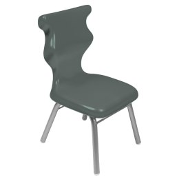 Ergonomiczne krzesło szkolne Classic rozmiar 1 szary - dobre krzesło stacjonarne do biurka, ławki, szkoły, sali konferencyjnej dla dzieci i dla dorosłych 
