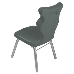 Ergonomiczne krzesło szkolne Classic rozmiar 1 szary - dobre krzesło stacjonarne do biurka, ławki, szkoły, sali konferencyjnej dla dzieci i dla dorosłych 
