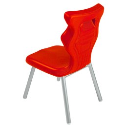 Ergonomiczne krzesło szkolne Classic rozmiar 2 czerwony - dobre krzesło stacjonarne do biurka, ławki, szkoły, sali konferencyjnej dla dzieci i dla dorosłych 