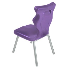 Ergonomiczne krzesło szkolne Classic rozmiar 2 fioletowy - dobre krzesło stacjonarne do biurka, ławki, szkoły, sali konferencyjnej dla dzieci i dla dorosłych 