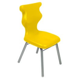 Ergonomiczne krzesło szkolne Classic rozmiar 2 żółty - dobre krzesło stacjonarne do biurka, ławki, szkoły, sali konferencyjnej dla dzieci i dla dorosłych 