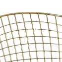 D2.DESIGN Krzesło Harry metalowe złote czarna poduszka, stabilne i wygodne D2.DESIGN Krzesło Harry metalowe złote czarna poduszka, stabilne i wygodne