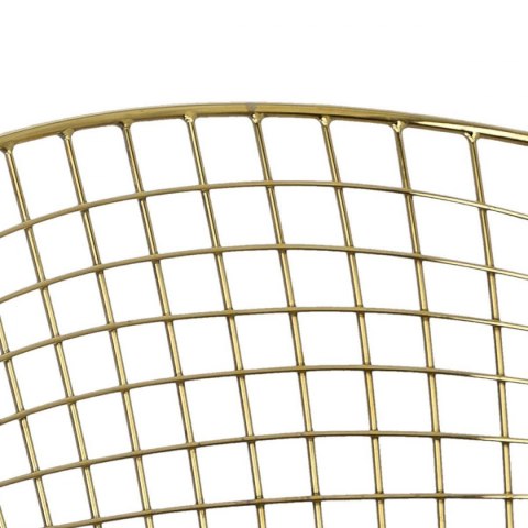 D2.DESIGN Krzesło Harry metalowe złote czarna poduszka, stabilne i wygodne D2.DESIGN Krzesło Harry metalowe złote czarna poduszka, stabilne i wygodne