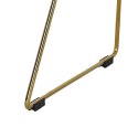 D2.DESIGN Krzesło Harry metalowe złote czarna poduszka, stabilne i wygodne D2.DESIGN Krzesło Harry metalowe złote czarna poduszka, stabilne i wygodne