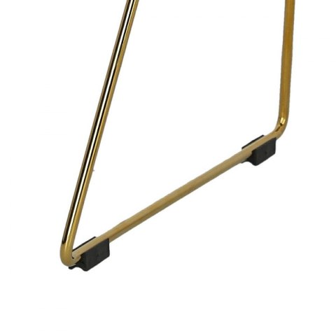 D2.DESIGN Krzesło Harry metalowe złote czarna poduszka, stabilne i wygodne D2.DESIGN Krzesło Harry metalowe złote czarna poduszka, stabilne i wygodne