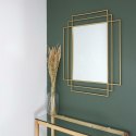 Intesi Lustro Art Deco złote prostokątne art deco do salonu, przedpokoju Intesi Lustro Art Deco złote prostokątne art deco do salonu, przedpokoju