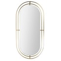 Intesi Lustro Avec złote owalne - metalowa rama art deco Intesi Lustro Avec złote owalne - metalowa rama art deco