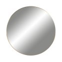 Intesi Lustro Jersey okrągłe złote 80cm - loftowe lustro - metalowa rama - do salonu, sypialni, przedpokoju Intesi Lustro Jersey okrągłe złote 80cm - loftowe lustro - metalowa rama - do salonu, sypialni, przedpokoju