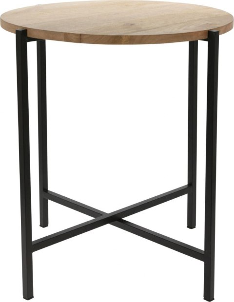Intesi Stolik kawowy Ragna okrągły 45 cm - blat z litego drewna mango Intesi Stolik kawowy Ragna okrągły 45 cm - blat z litego drewna mango