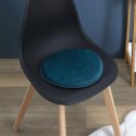 Intesi Zestaw 6 poduszek Velvet na krzesła niebieskie - poduszki, nakładki na krzesła drewniane, z tworzywa sztucznego Intesi Zestaw 6 poduszek Velvet na krzesła niebieskie - poduszki, nakładki na krzesła drewniane, z tworzywa sztucznego