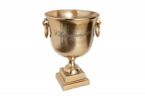 Invicta Interior INVICTA CHAMPAGNE 40 cm chłodziarka do szampana - aluminium, złota Invicta Interior INVICTA CHAMPAGNE 40 cm chłodziarka do szampana - aluminium, złota